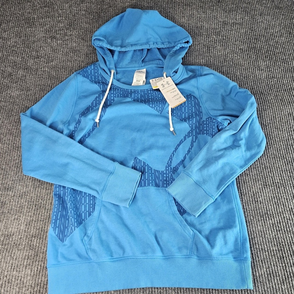 Under Armour Hoodie Womens Large Blue AllSeasonGear Loose Fit‎ Athletic Pullover